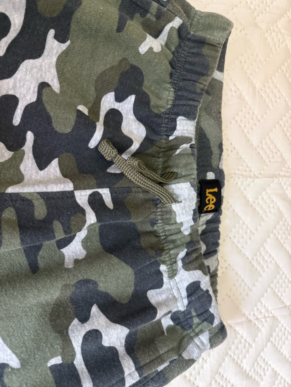 Lee Green and Gray Camo Drawstring Sweat Pants (boys)